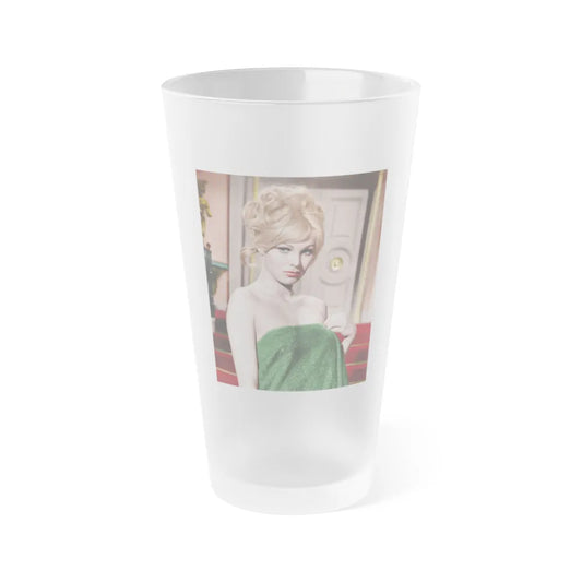 Susan Denberg #35 (Vintage Female Icon) Frosted Pint Glass 16oz-16oz-Frosted-Go Mug Yourself