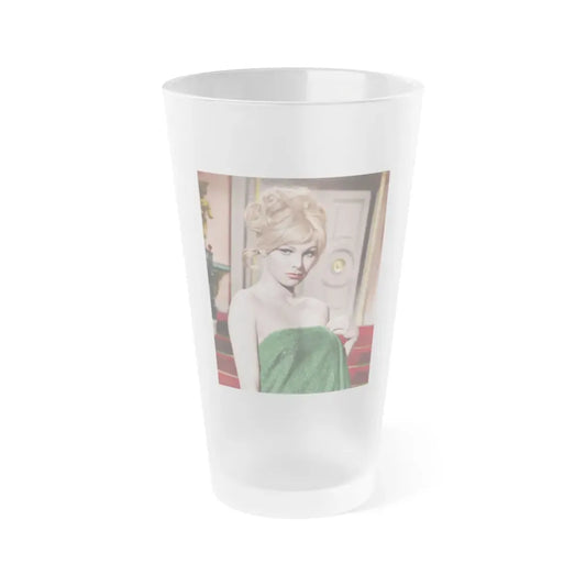 Susan Denberg #35 (Vintage Female Icon) Frosted Pint Glass 16oz 16oz Frosted - Go Mug Yourself