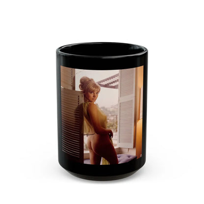 Susan Denberg #38 (Vintage Female Icon) Black Coffee Mug-15oz-Go Mug Yourself