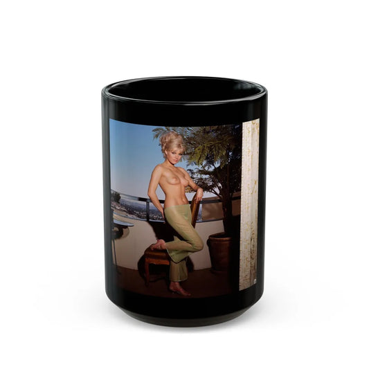 Susan Denberg #431 (Vintage Female Icon) Black Coffee Mug-15oz-Go Mug Yourself