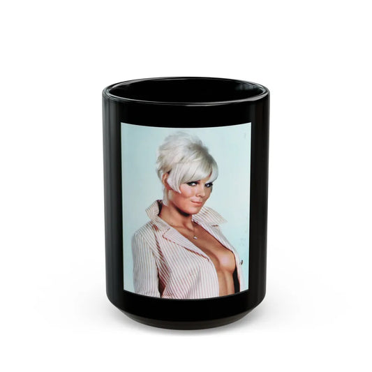 Susan Denberg #45 (Vintage Female Icon) Black Coffee Mug-15oz-Go Mug Yourself