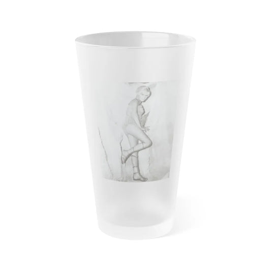 Susan Denberg #49 (Vintage Female Icon) Frosted Pint Glass 16oz-16oz-Frosted-Go Mug Yourself