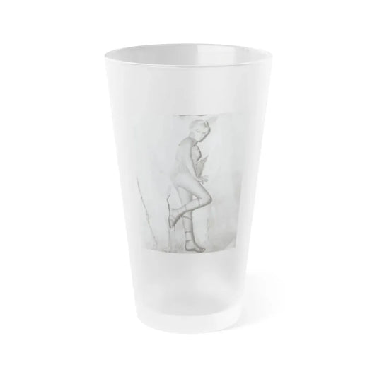 Susan Denberg #49 (Vintage Female Icon) Frosted Pint Glass 16oz 16oz Frosted - Go Mug Yourself