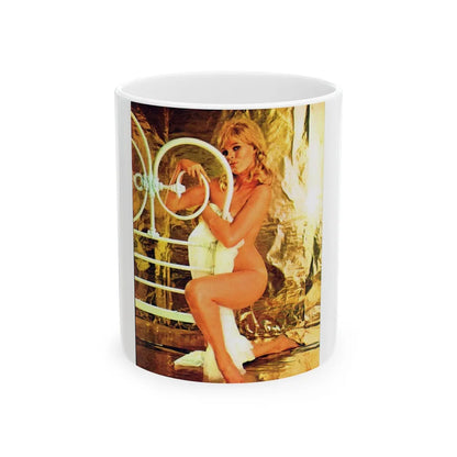 Susan Denberg #57 (Vintage Female Icon) White Coffee Mug-11oz-Go Mug Yourself