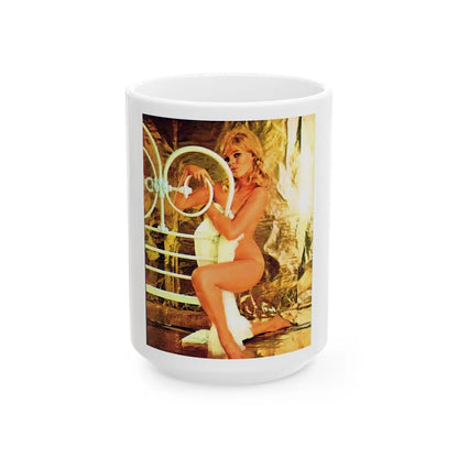 Susan Denberg #57 (Vintage Female Icon) White Coffee Mug-15oz-Go Mug Yourself