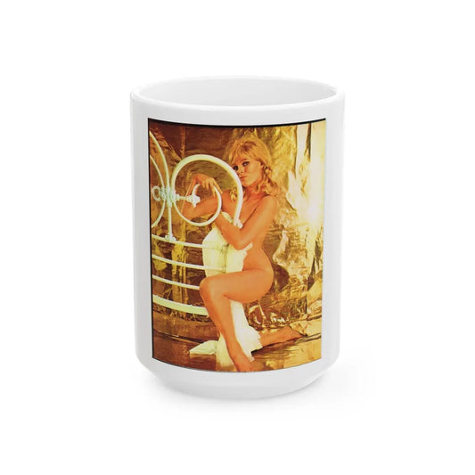 Susan Denberg #571 (Vintage Female Icon) White Coffee Mug-15oz-Go Mug Yourself