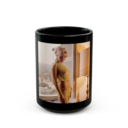 Susan Denberg #59 (Vintage Female Icon) Black Coffee Mug-15oz-Go Mug Yourself