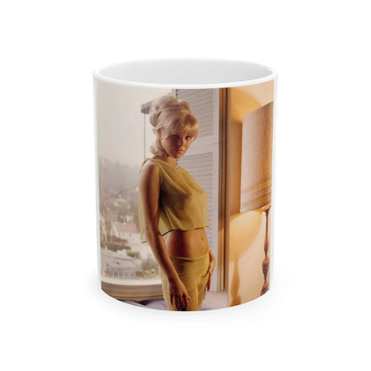 Susan Denberg #59 (Vintage Female Icon) White Coffee Mug-11oz-Go Mug Yourself