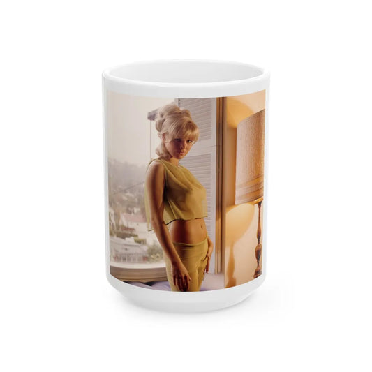 Susan Denberg #59 (Vintage Female Icon) White Coffee Mug-15oz-Go Mug Yourself