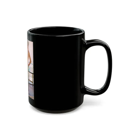 Susan Denberg #67 - Topless (Vintage Female Icon) Black Coffee Mug - Go Mug Yourself