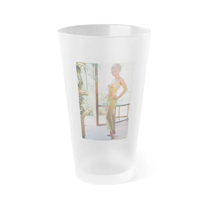 Susan Denberg #67 - Topless (Vintage Female Icon) Frosted Pint Glass 16oz 16oz Frosted - Go Mug Yourself