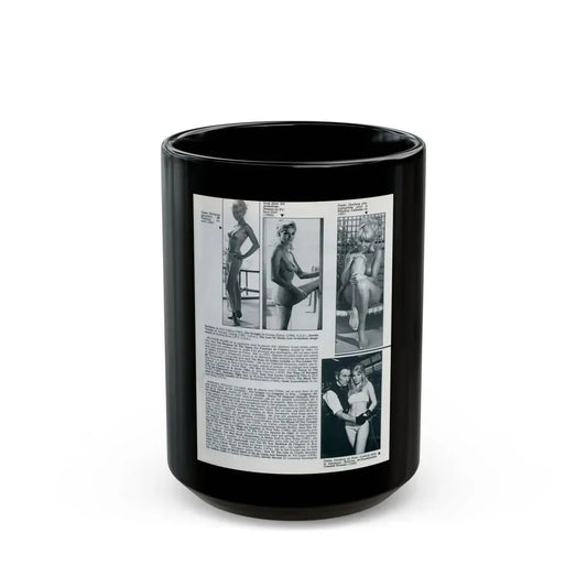 Susan Denberg #94 - B&W Mag. Photos & Article (Vintage Female Icon) Black Coffee Mug 15oz - Go Mug Yourself