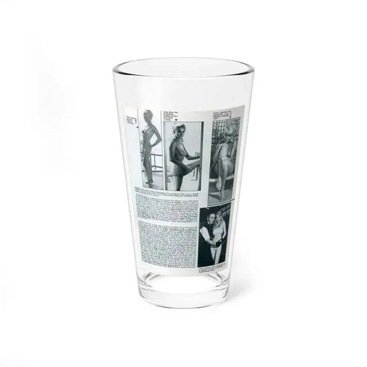 Susan Denberg #94 - B&W Mag. Photos & Article (Vintage Female Icon) Pint Glass 16oz 16oz - Go Mug Yourself