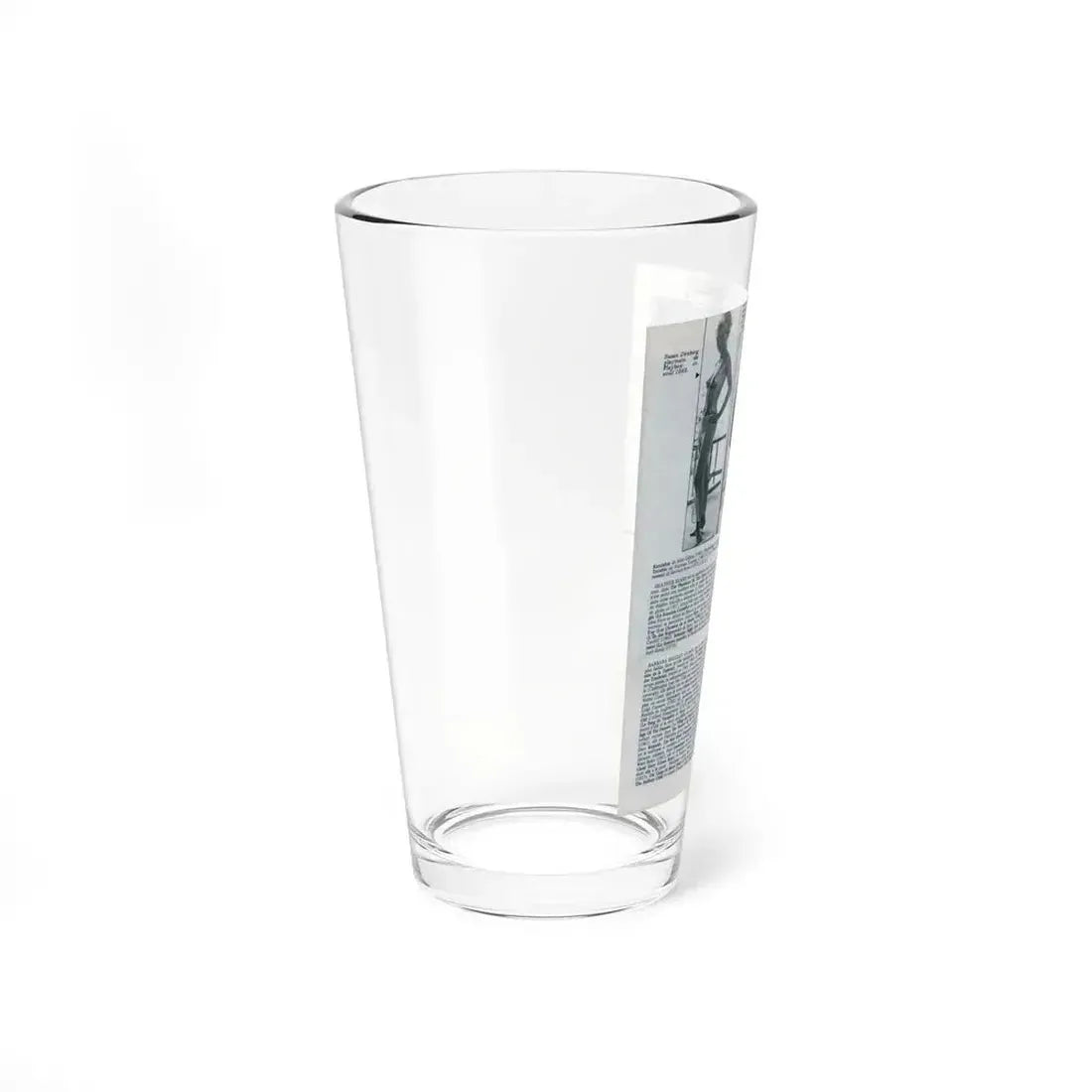 Susan Denberg #94 - B&W Mag. Photos & Article (Vintage Female Icon) Pint Glass 16oz - Go Mug Yourself