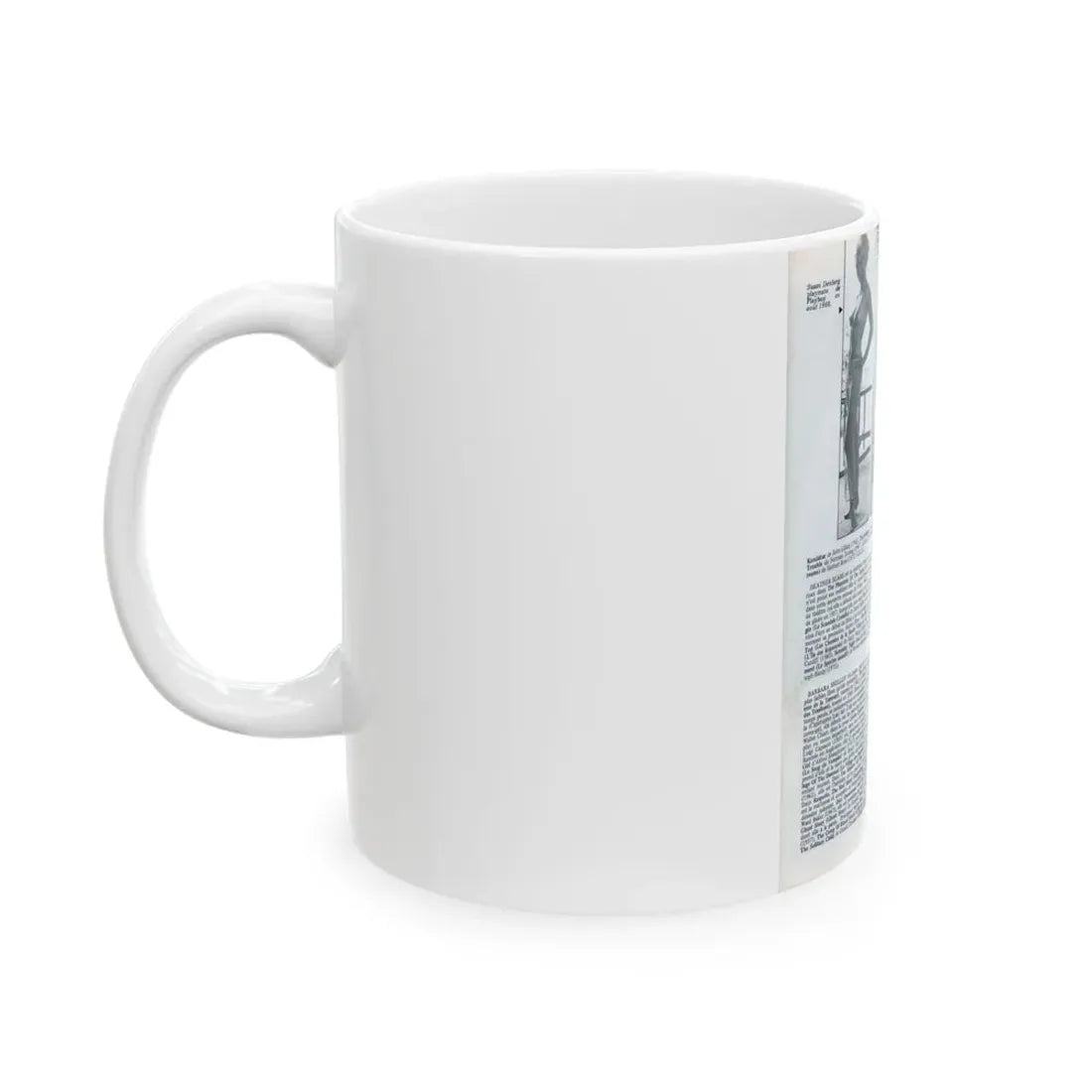 Susan Denberg #94 - B&W Mag. Photos & Article (Vintage Female Icon) White Coffee Mug - Go Mug Yourself