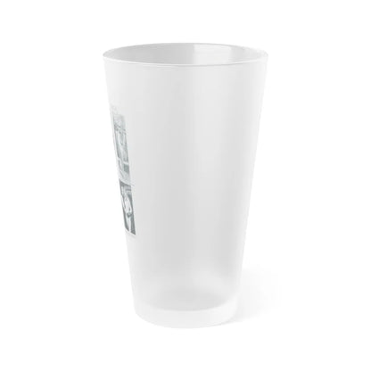 Susan Denberg #94 - B&W Mag. Photos & Article (Vintage Female Icon) Frosted Pint Glass 16oz-Go Mug Yourself