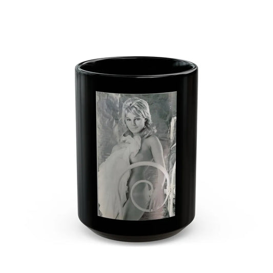 Susan Denberg #96 (Vintage Female Icon) Black Coffee Mug-15oz-Go Mug Yourself