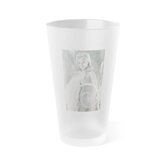 Susan Denberg #96 (Vintage Female Icon) Frosted Pint Glass 16oz-16oz-Frosted-Go Mug Yourself