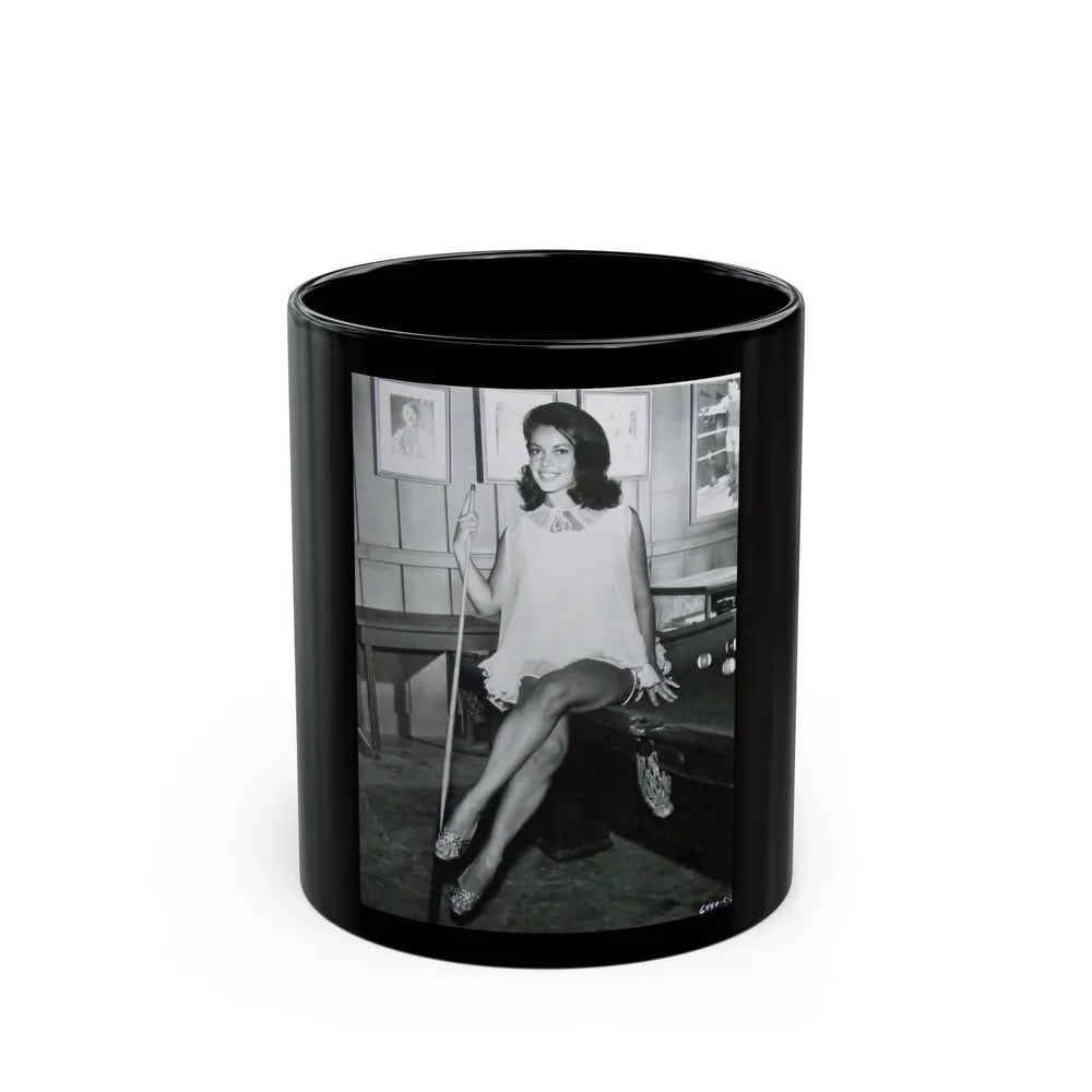 Susan Hart #11 (Vintage Female Icon) Black Coffee Mug-11oz-Go Mug Yourself