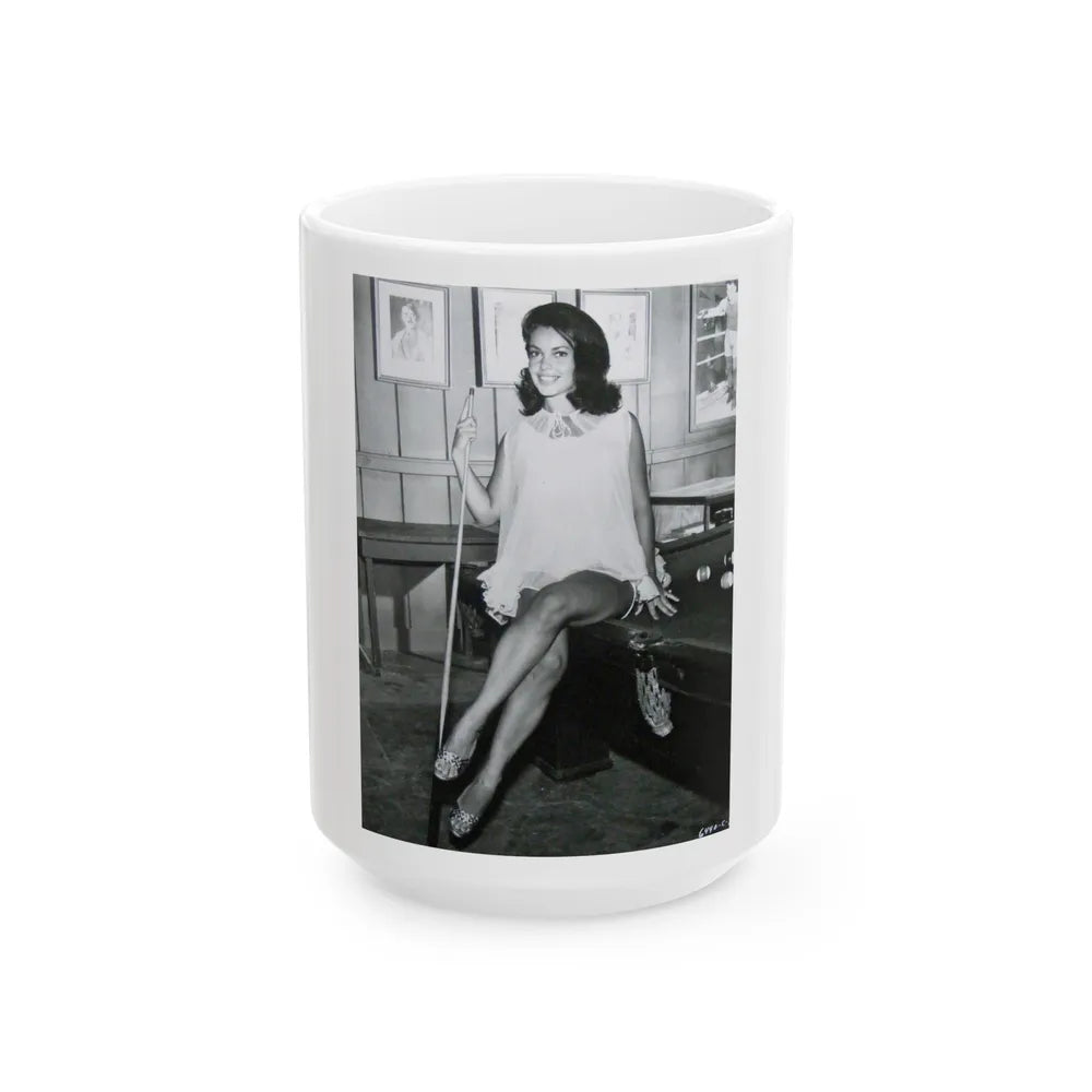 Susan Hart #11 (Vintage Female Icon) White Coffee Mug-15oz-Go Mug Yourself