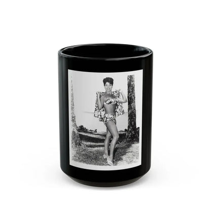 Susan Hart #15 - 8x10 B&W 2-Piece Swimsuit ''Ride The Wild Surf'' '64 Movie Promo Photo3 (Vintage Female Icon) Black Coffee Mug 15oz - Go Mug Yourself