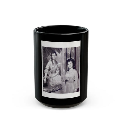 Susan Hart #16 (Vintage Female Icon) Black Coffee Mug-15oz-Go Mug Yourself