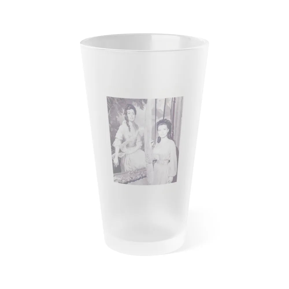 Susan Hart #16 (Vintage Female Icon) Frosted Pint Glass 16oz-16oz-Frosted-Go Mug Yourself