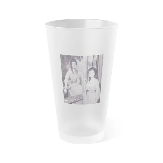 Susan Hart #16 (Vintage Female Icon) Frosted Pint Glass 16oz-16oz-Frosted-Go Mug Yourself