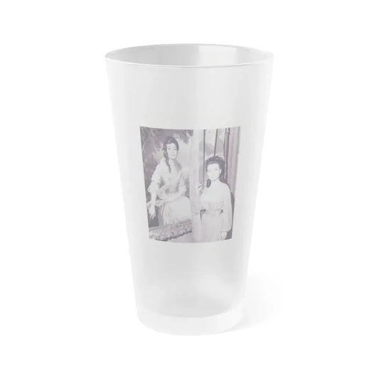 Susan Hart #16 (Vintage Female Icon) Frosted Pint Glass 16oz 16oz Frosted - Go Mug Yourself