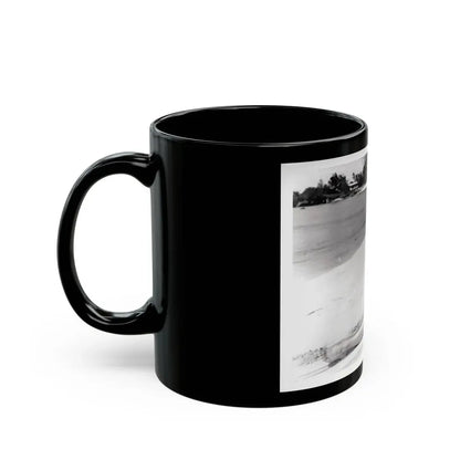 Susan Hart #17 - 8x10 B&W Cheesecake 2-Piece Swimsuit with Overshirt ''Ride The Wild Surf'' '64 Movie Promo Photo (Vintage Female Icon) Black Coffee Mug - Go Mug Yourself