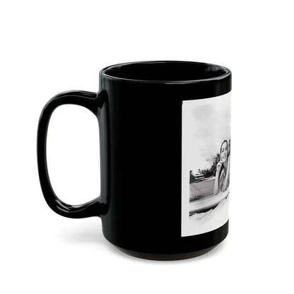 Susan Hart #18 - 8x10 B&W Cheesecake 2-Piece Swimsuit ''Ride The Wild Surf'' '64 Movie Promo Photo (Vintage Female Icon) Black Coffee Mug - Go Mug Yourself