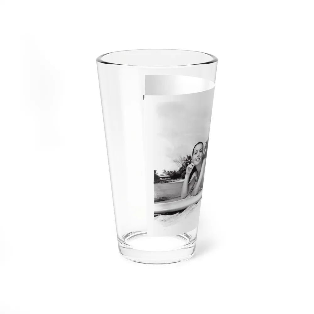 Susan Hart #18 - 8x10 B&W Cheesecake 2-Piece Swimsuit ''Ride The Wild Surf'' '64 Movie Promo Photo (Vintage Female Icon) Pint Glass 16oz-Go Mug Yourself