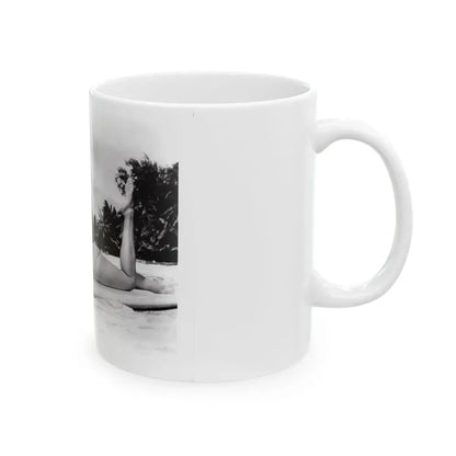 Susan Hart #18 - 8x10 B&W Cheesecake 2-Piece Swimsuit ''Ride The Wild Surf'' '64 Movie Promo Photo (Vintage Female Icon) White Coffee Mug - Go Mug Yourself