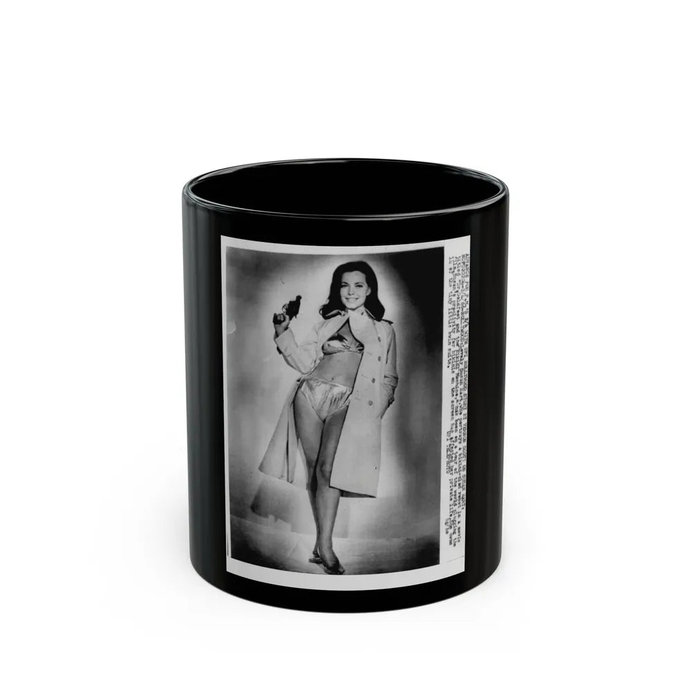 Susan Hart #21 (Vintage Female Icon) Black Coffee Mug-11oz-Go Mug Yourself