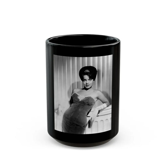 Susan Hart #22 (Vintage Female Icon) Black Coffee Mug-15oz-Go Mug Yourself