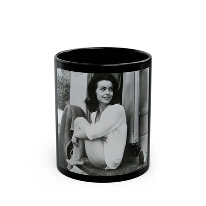 Susan Hart #261 (Vintage Female Icon) Black Coffee Mug-11oz-Go Mug Yourself