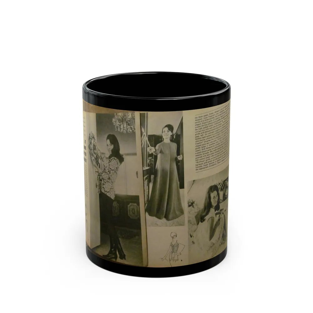 Susan Hart #37 (Vintage Female Icon) Black Coffee Mug-11oz-Go Mug Yourself