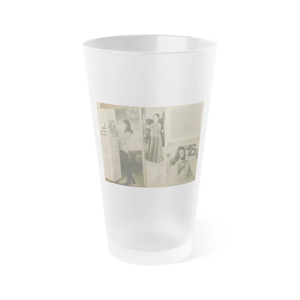 Susan Hart #37 (Vintage Female Icon) Frosted Pint Glass 16oz-16oz-Frosted-Go Mug Yourself