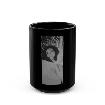 Susan Hart #44 (Vintage Female Icon) Black Coffee Mug-15oz-Go Mug Yourself