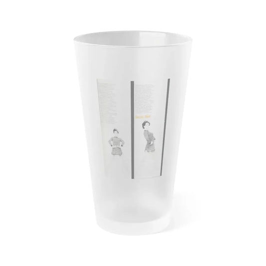 Susan Hart #47 (Vintage Female Icon) Frosted Pint Glass 16oz 16oz Frosted - Go Mug Yourself