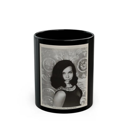 Susan Hart #49 - Vintage 8x10 B&W 1965 Upper Body Glamour Photo (Vintage Female Icon) Black Coffee Mug-11oz-Go Mug Yourself