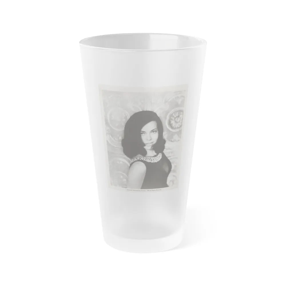 Susan Hart #49 - Vintage 8x10 B&W 1965 Upper Body Glamour Photo (Vintage Female Icon) Frosted Pint Glass 16oz-16oz-Frosted-Go Mug Yourself