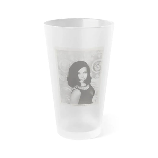 Susan Hart #49 - Vintage 8x10 B&W 1965 Upper Body Glamour Photo (Vintage Female Icon) Frosted Pint Glass 16oz 16oz Frosted - Go Mug Yourself