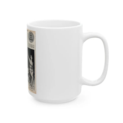 Susan Hart #50 - Vintage 8x10 B&W Foreign Magazine with 3 Full Body 2-Piece Swimsuit Photos & Article (Vintage Female Icon) White Coffee Mug-Go Mug Yourself