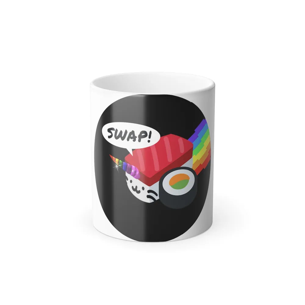 SUSHISWAP SUSHI (Cryptocurrency) Color Changing Mug 11oz-11oz-Go Mug Yourself