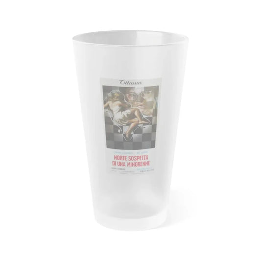 SUSPECTED DEATH OF A MINOR 1975 Movie Poster - Frosted Pint Glass 16oz Default Title - Go Mug Yourself