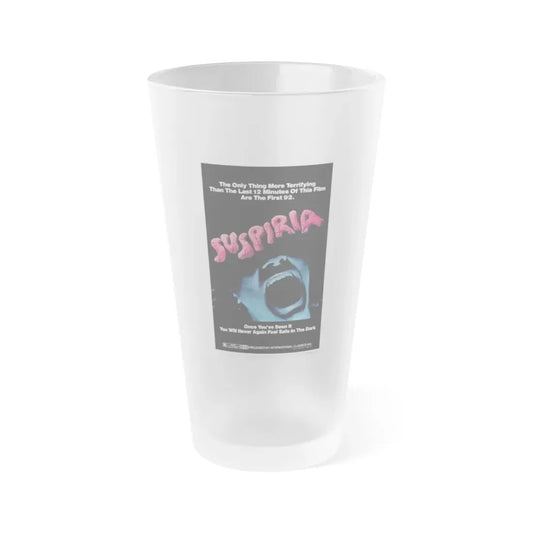 SUSPIRIA 1977 Movie Poster - Frosted Pint Glass 16oz Default Title - Go Mug Yourself