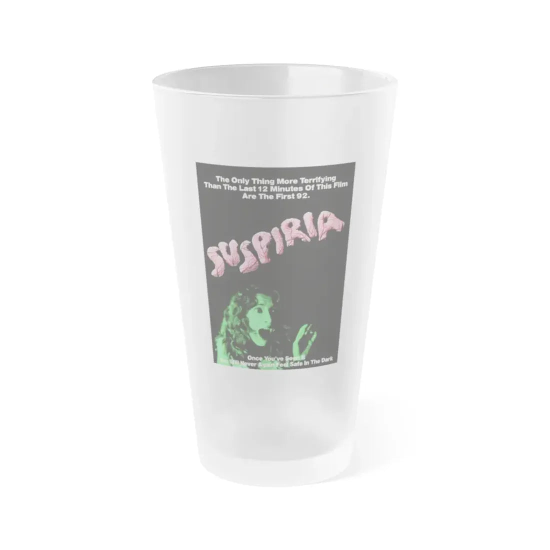 SUSPIRIA (MOTION) 1977 Movie Poster - Frosted Pint Glass 16oz Default Title - Go Mug Yourself