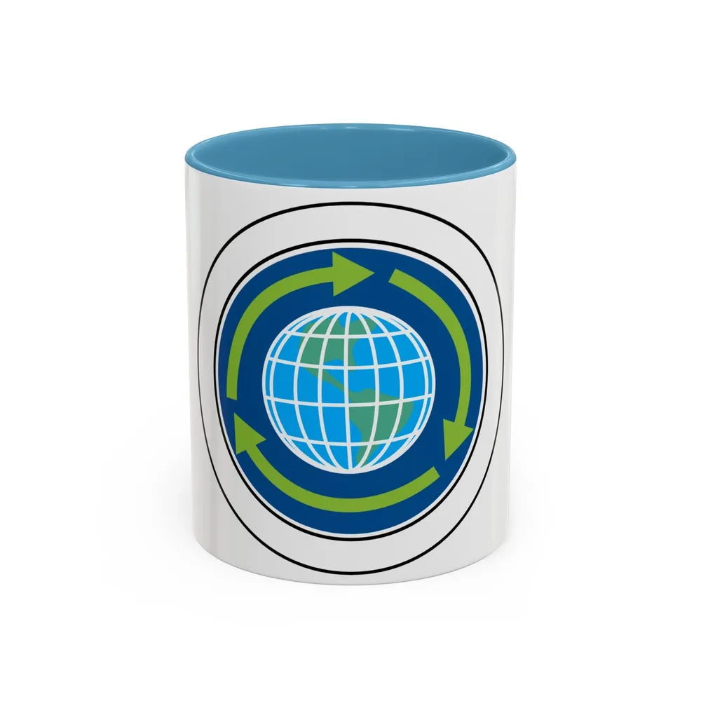 Sustainability (Boy Scout Merit Badge) Accent Coffee Mug-11oz-Light Blue-Go Mug Yourself