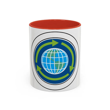 Sustainability (Boy Scout Merit Badge) Accent Coffee Mug-11oz-Red-Go Mug Yourself